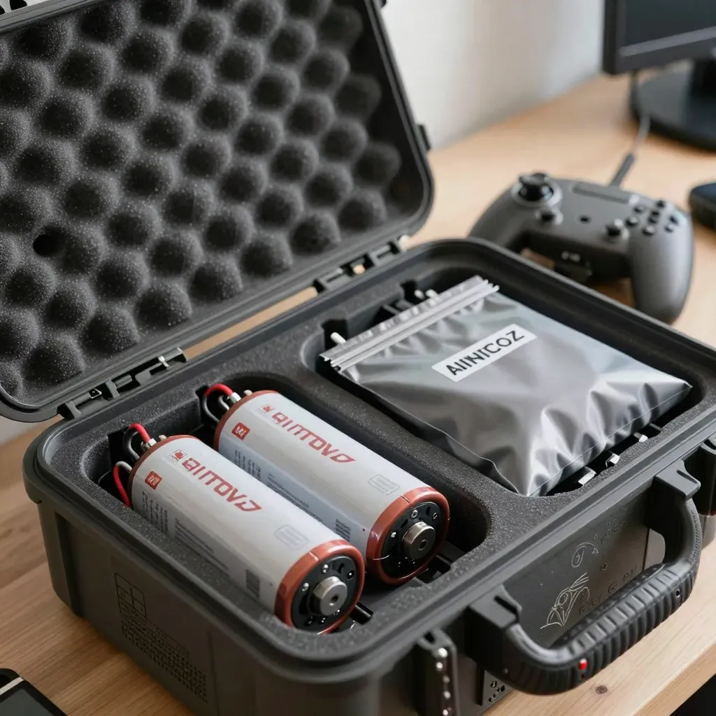  E se eu esquecer e tentar levar bateria do drone no porão?