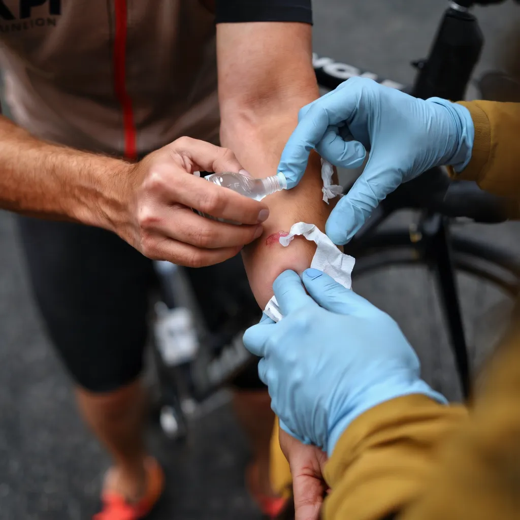 Como Se Debe Curar Un Ciclista Después De Una Caída En Bicicleta 1 Como Se Debe Curar Un Ciclista Después De Una Caída En Bicicleta