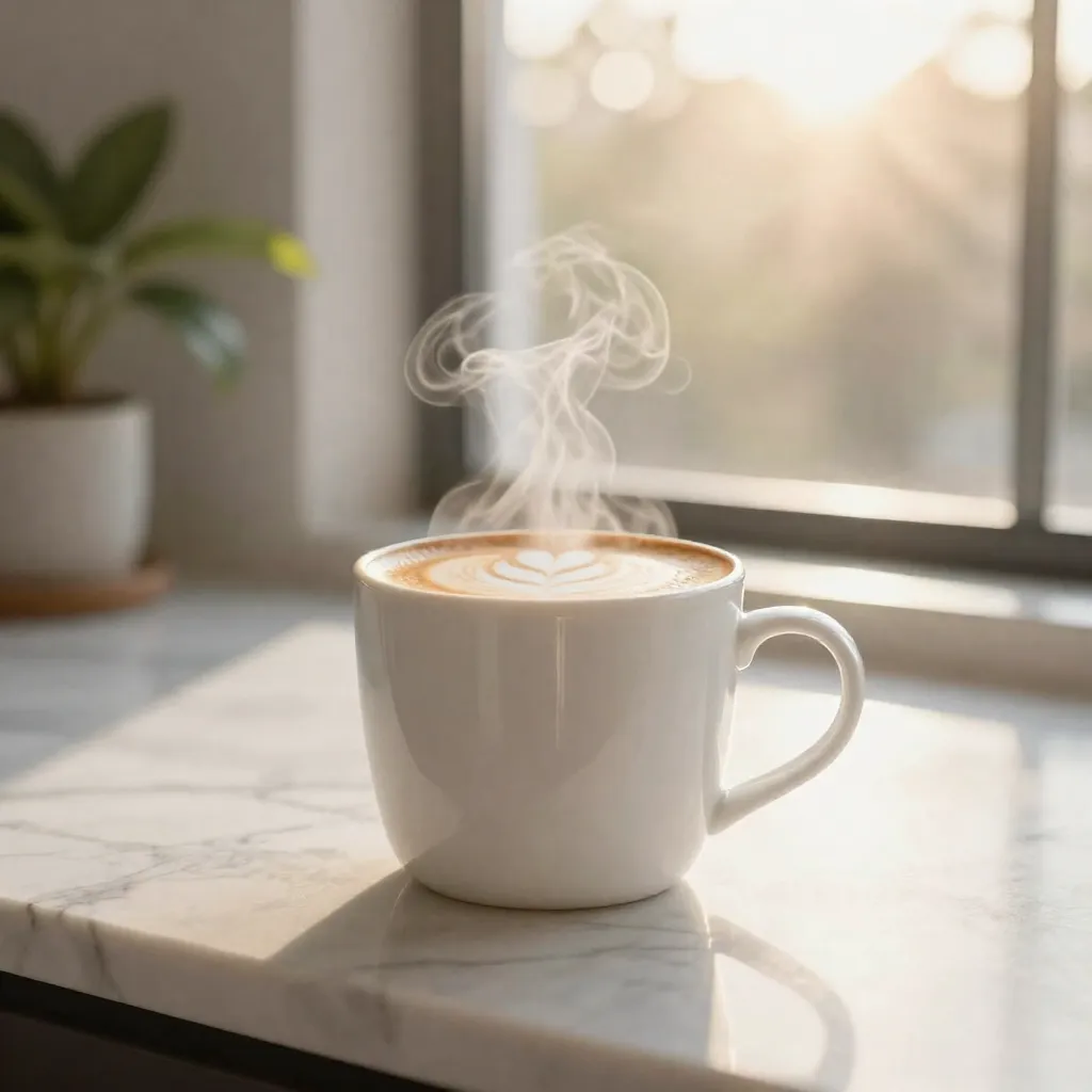 Product photography coffee mug generated with Z-Image-Turbo