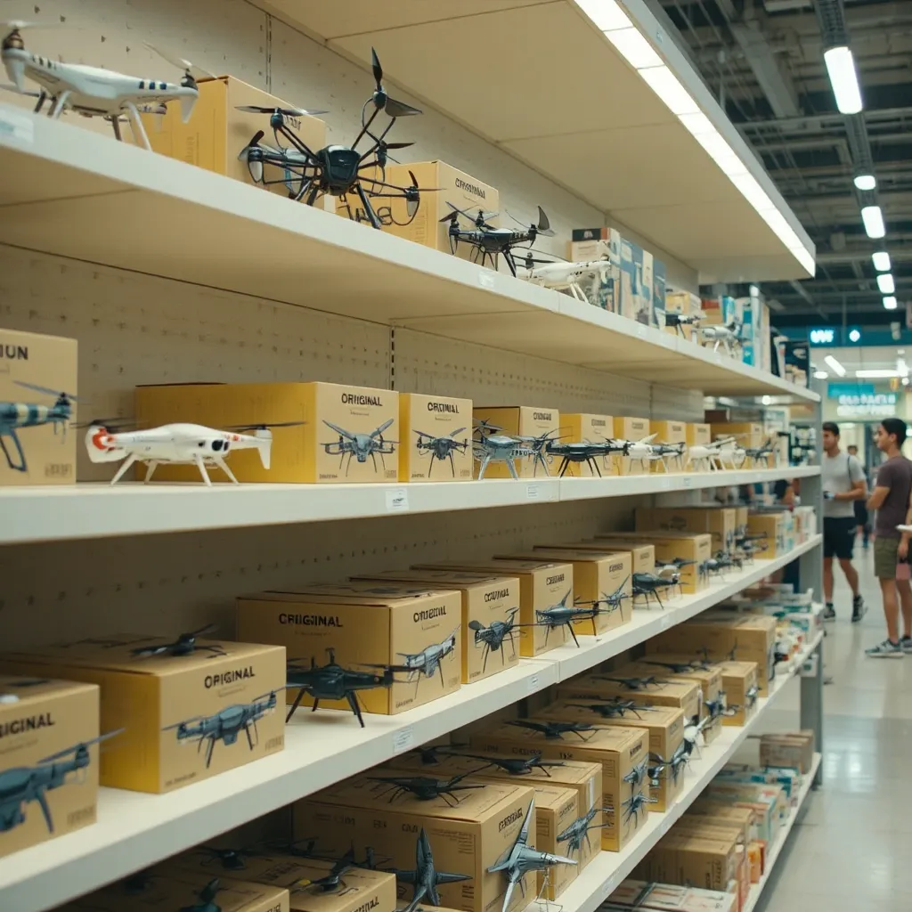 Na Amazon Brasil você encontra diversos modelos de drones para pescaria com diferentes faixas de preço, suporte, peças e acessórios originais.