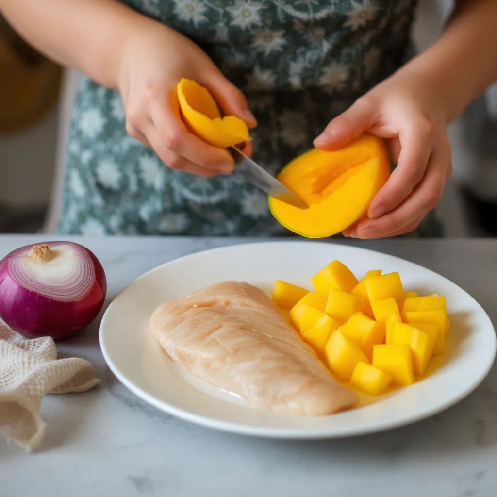 Ceviche de Tilápia com Manga