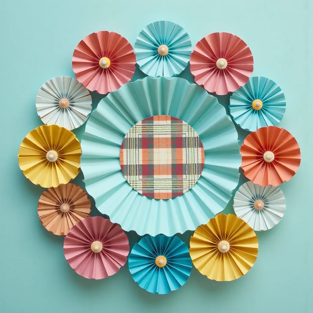 Mesa de Festa Junina: Como Decorar com Estilo 37 DIY enfeite de mesa festa junina simples barato em papel color set.