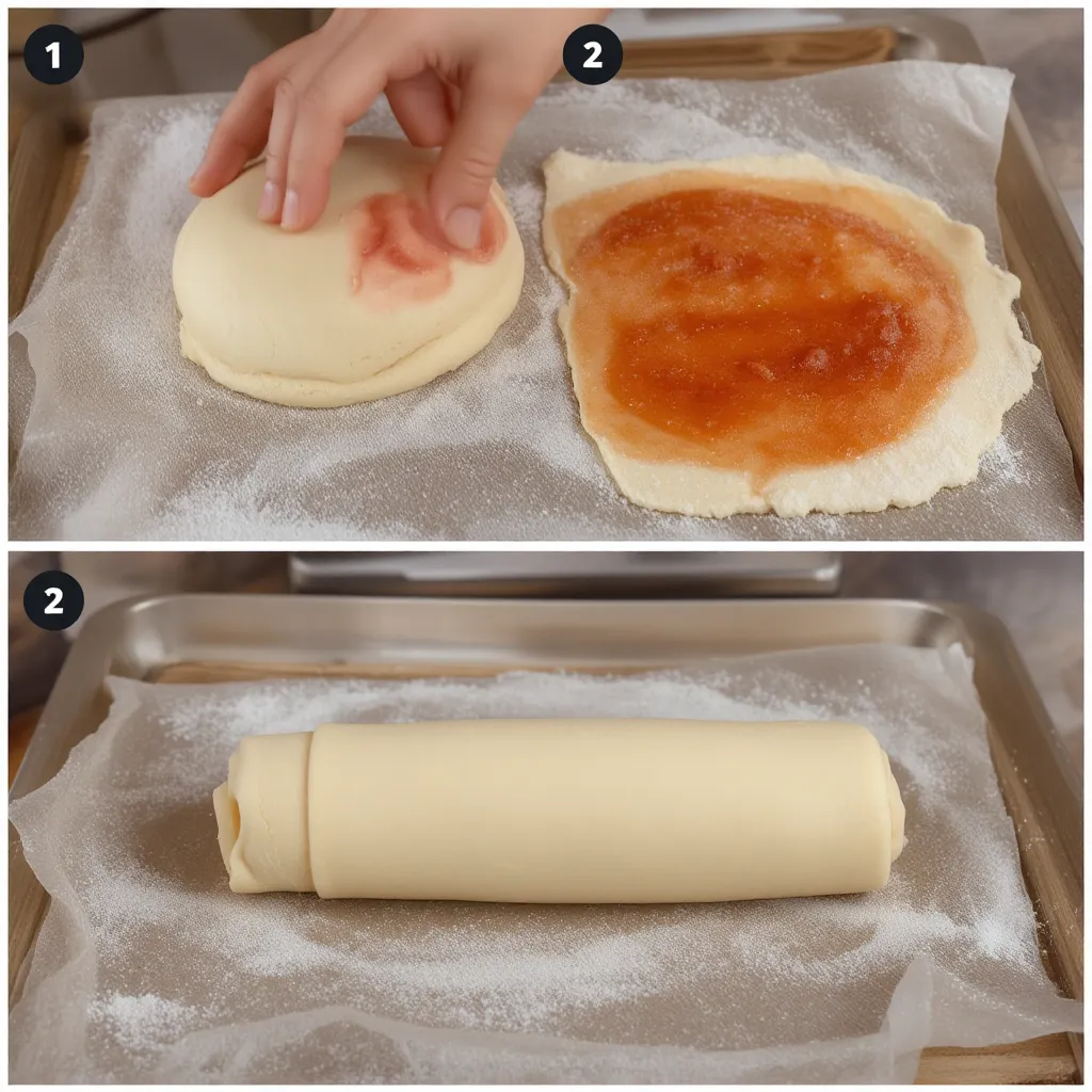 massa para bolo de rolo